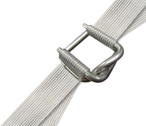 Verbund-Umreifungsband 16mm, 19mm oder 25mm mit Klemmen