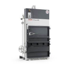 Kartonballenpresse HSM V-Press 605 eco (400V) mit Ballenauswurf 5,7T, 57 kN, Ballengewicht 70kg