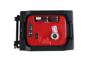 SIGG9 Silent Inverter Stromaggregat auf einer Baustelle